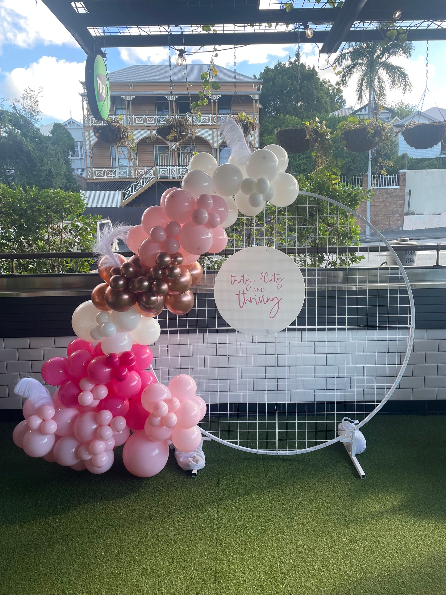 Balloon Hoop Backdrop Package - For Hire [No Inflation - DIY]