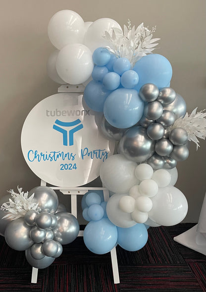 Custom White Acrylic Sign with Vinyl (No Holes) - For Hire