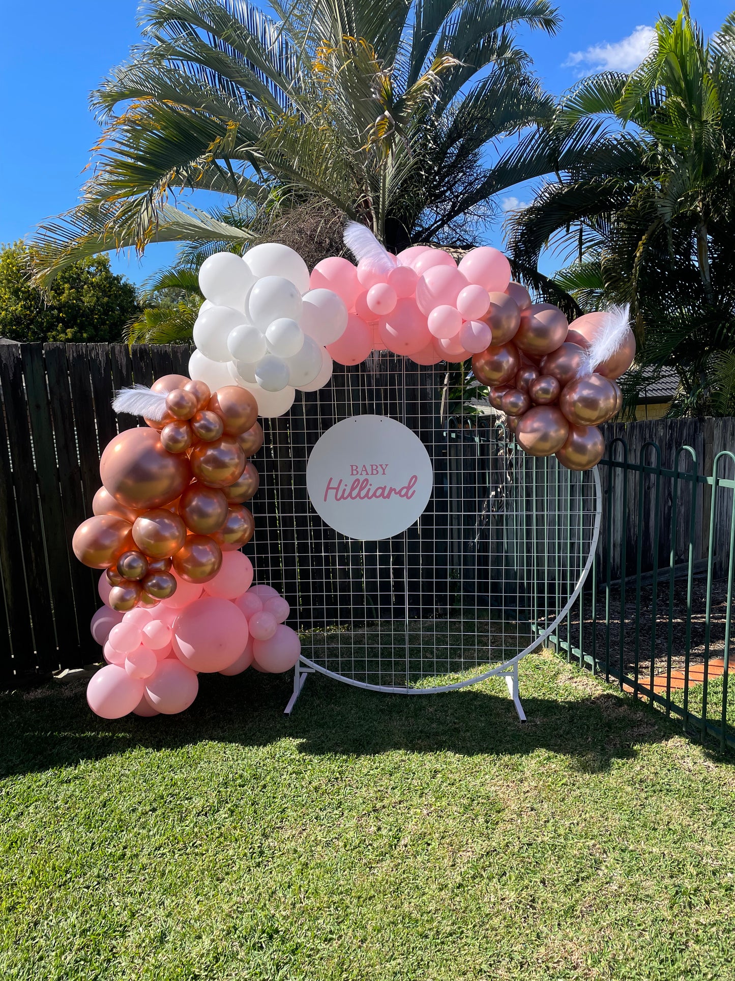 Balloon Hoop Backdrop Package - For Hire [No Inflation - DIY]