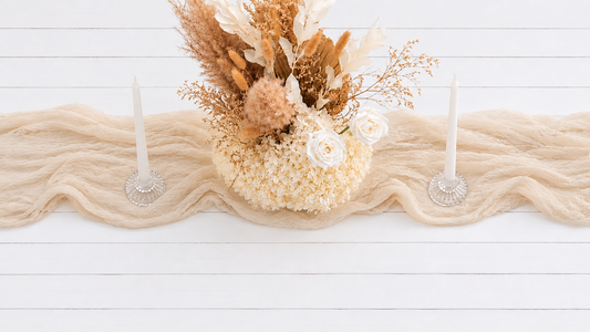 Beige Table Runner - For Hire