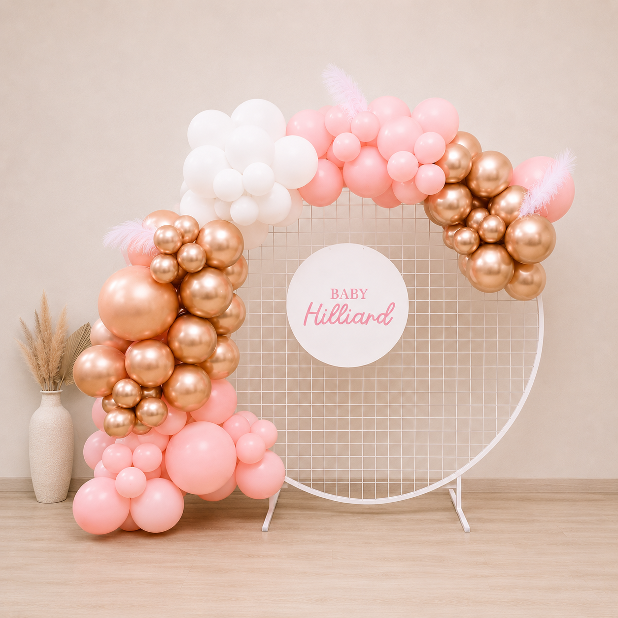 Balloon Hoop Backdrop Package - For Hire [No Inflation - DIY]