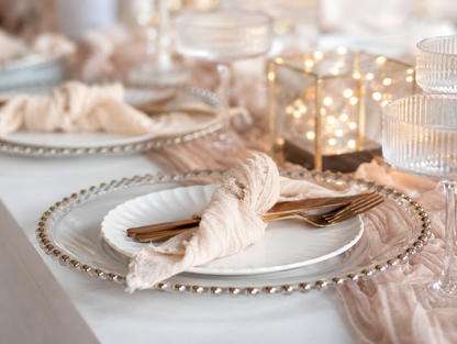 White Shell Side Plates - For Hire
