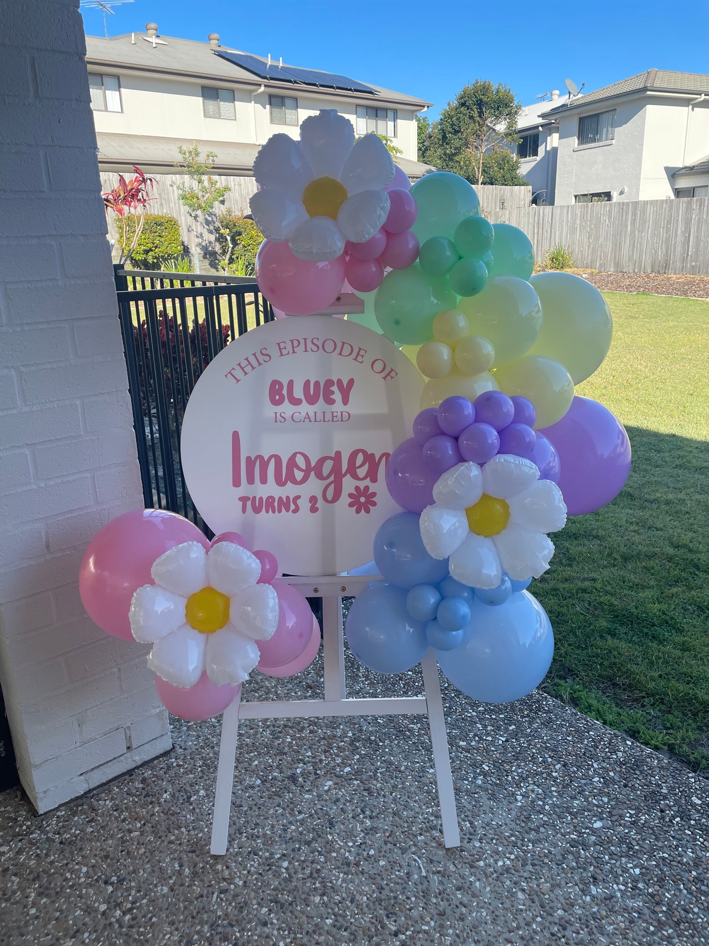 Balloon Easel Backdrop Package - For Hire [No Inflation - DIY]
