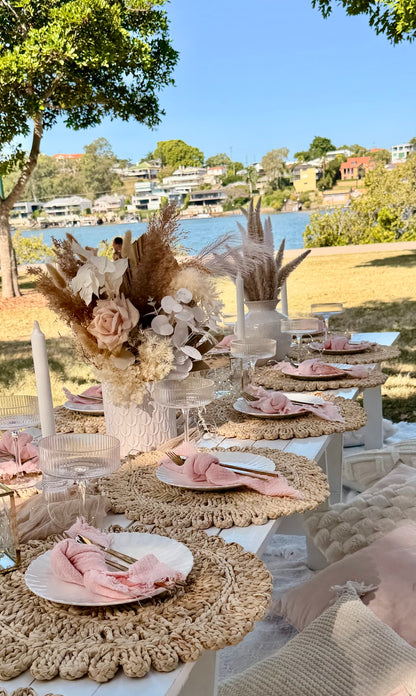60cm Dried Floral Table Arrangement - For Hire